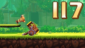 ✅ Banana Kong 2 / Jump on exactly 15 trees in the treetop area and then drop back into the jungle