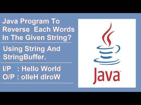 JAVA Reversing each string | Java String