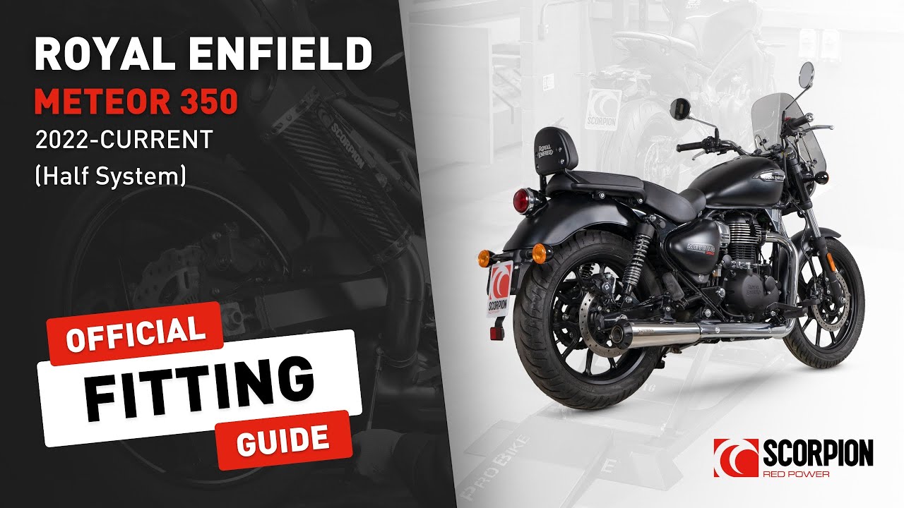 Royal Enfield Meteor 350 Scorpion Exhaust Fitting Guide - YouTube