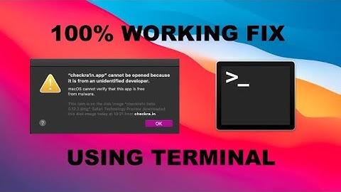 Allow Mac apps from anywhere | fix “cannot be opened because it is from an unidentified developer"