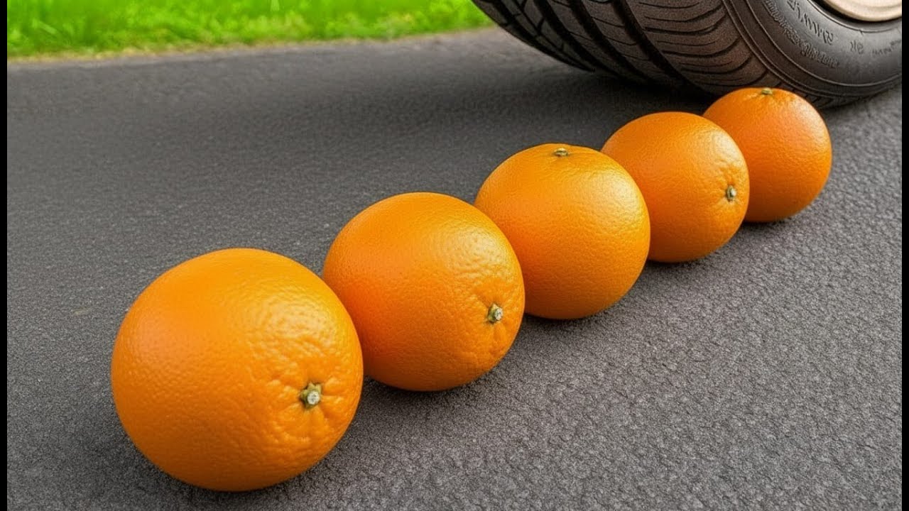 Satisfying Crushing Experiment Fresh Mangoes vs Car | Crushing Crunchy & Soft Things by Car Tire! 🥭🚗