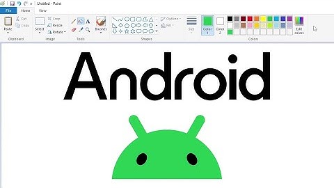 How to draw the Android logo using MS Paint | How to draw on your computer