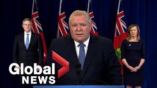 Coronavirus outbreak: Doug Ford shocked by "unthinkable" job losses following COVID-19 pandemic