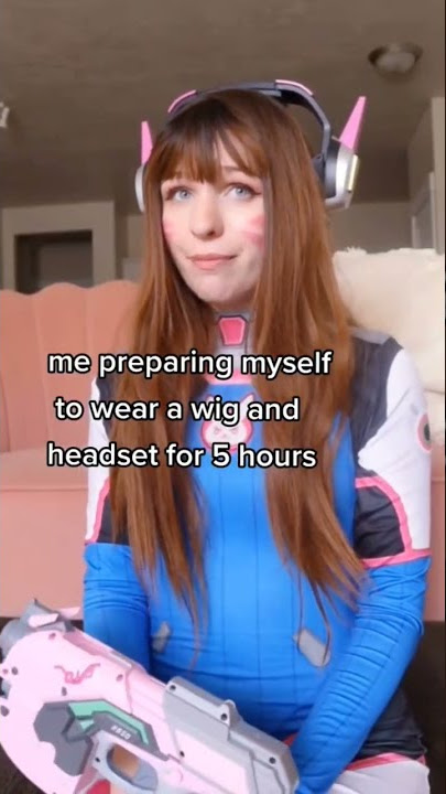 whenever I wear a wig #cosplay #cosplayer #dvacosplay #overwatchcosplay #overwatch #dva