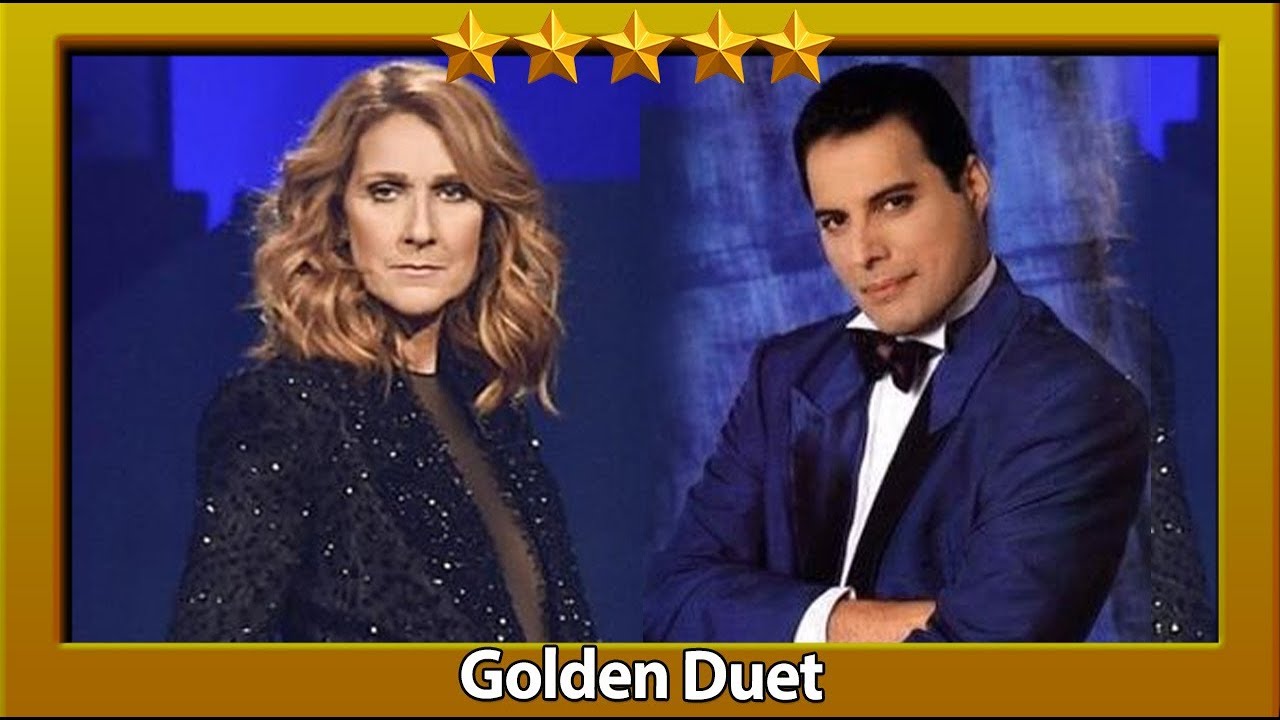 Resultado de imagem para Freddie Mercury & Celine Dion - The Show Must Go On (Ao Vivo) [GOLDEN DUET]