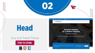 Head Section | The Tour & Travel Theme | PSD to HTML Conversion Template Design