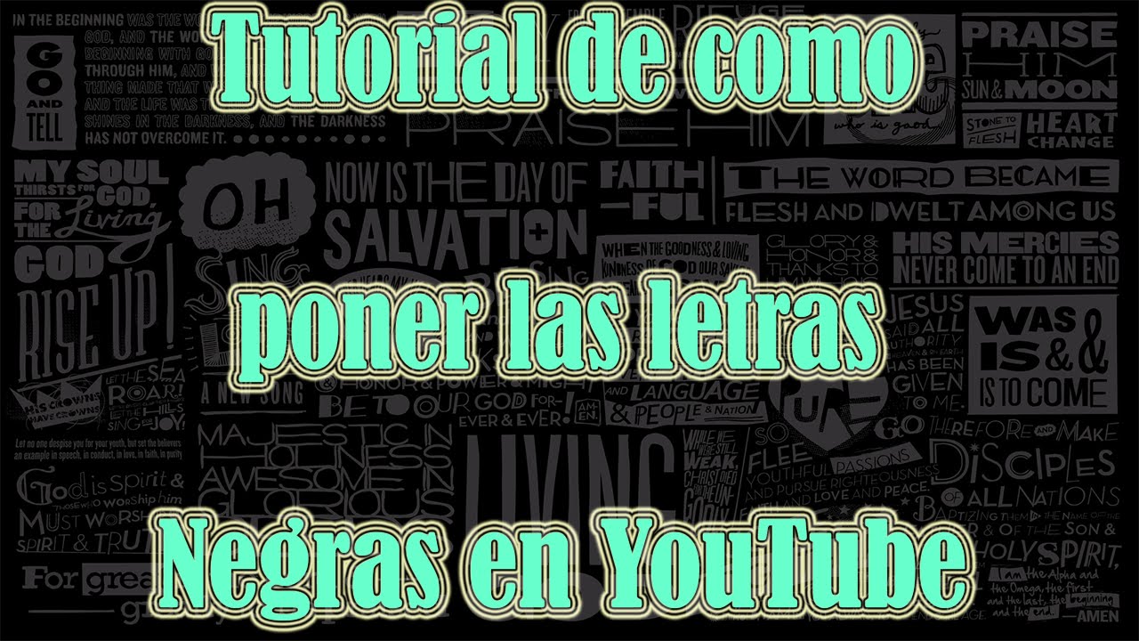 Como Hacer Letras De Canciones En Youtube