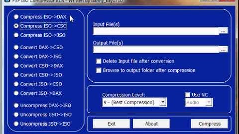 How to compress ISOs to CSOs