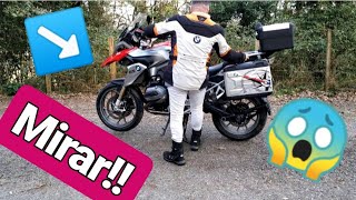 HOW TO GET ON / AND GET OFF / A TRAIL MOTORCYCLE BMW R1200 GS*