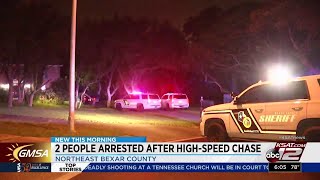 BCSO: Pair in custody after vehicle chase reaches speeds of more than 100 mph