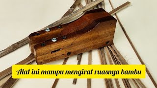 A MANUAL THREADING TOOL THAT CAN THREAD THROUGH THE BAMBOO KNOT.