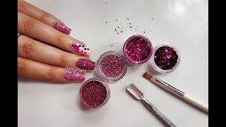 How To Apply Loose Glitter To Your Nails 5 Techniques & Different Types Of Glitter - Femketjenl
