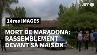 Scènes devant la maison de Maradona après sa mort | AFP Images