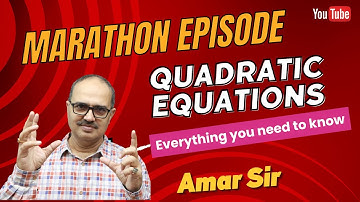 SBI Clerk | Quadratic Equations (Memory Based) Mega Episode | Amar Sir Tricks @AmarSirmaths