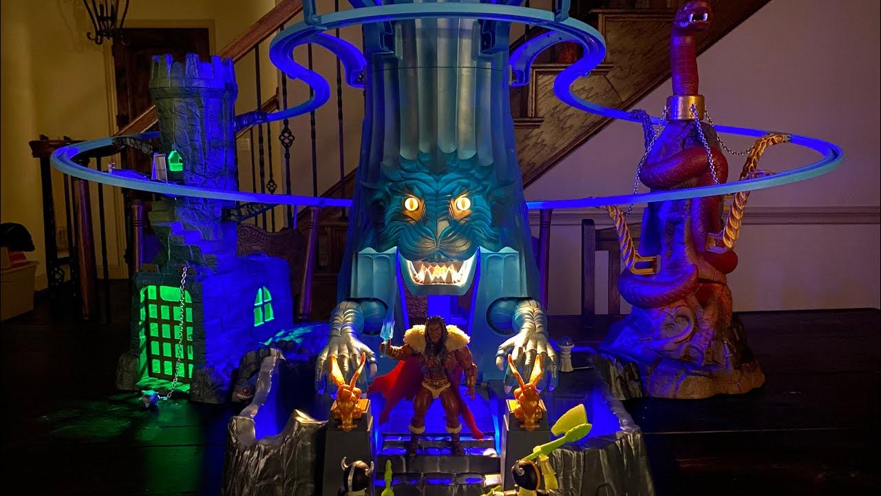 Masters of the Universe origins Eternia playset lighting tutorial