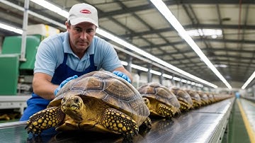 Inside the Turtle Leather Factory - How Giant Turtle Shells Become Luxury Bags (Full Process)