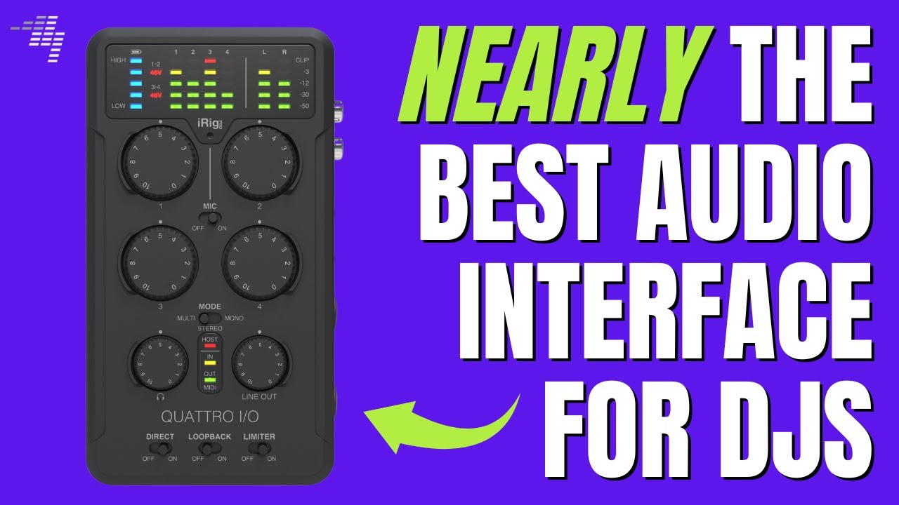 iRig Pro Quattro I/O - 4-input professional field recording interface and  mixer