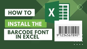 How To Install The Barcode Font In Microsoft Excel