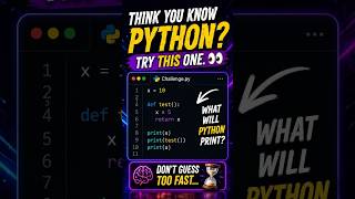 Think You Know Python Try This One 👀 #shorts