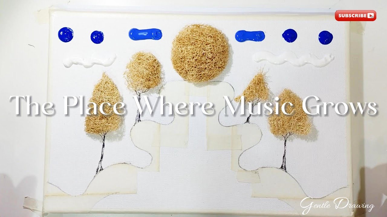 Gentle Lines | The Place Where Music Grows  | Acrylic Painting Process | Calm Art Vol.20
