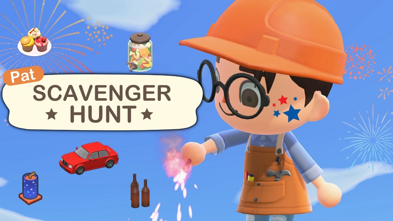 🔴ACNH SCAVENGER HUNT 4TH OF JULY EDITION!! YouTube