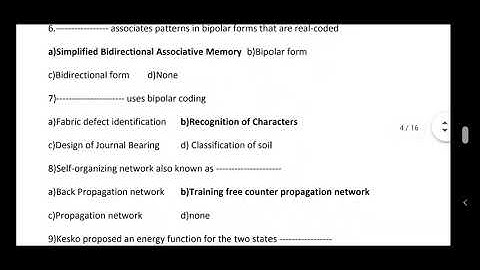 Soft Computing mcq Unit 2 Rgpv