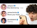 DMing 100 YouTubers Asking For A Dare (they respond)