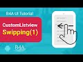 B4X B4A Android Tutorial - xCLV remove item by swiping