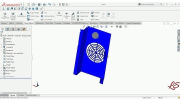 ||How To Create Vent In Solidworks||Sheet Metal Tutorial Of Solidworks2016||Vent Feature||