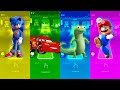Sonic 🆚 McQueen 🆚 Tom Lizard 🦎 🆚 Mario 🪩 Tiles Hop Edm Rush 