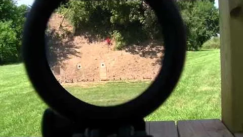 View through the Trijicon TA31H 4 x 32 ACOG