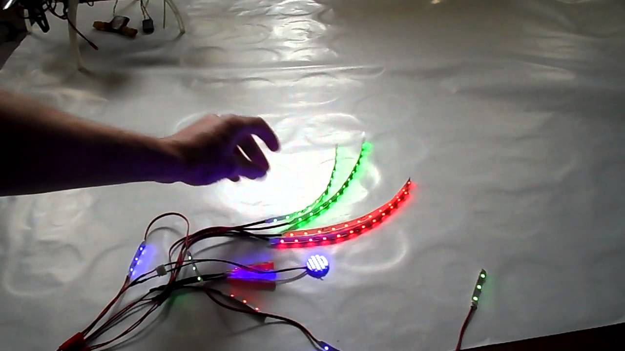 Led Light kit upgrade change brightness and effect for multi-rotors and RC vehicles