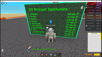 Super power training simulator intro/showing my stats and leaderboard placement