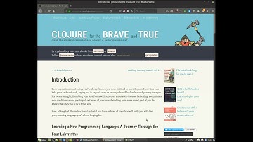 Clojure for the Brave and True 0 Foreword 00 Acknowledgments 1 Introduction