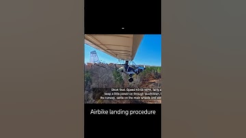 AirBike-landing vanuit korte finale - mijn procedure #luchtvaart #airbike #ultralicht