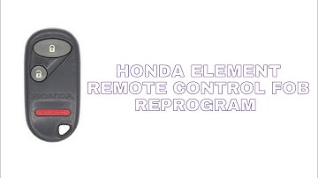 Honda Element Key Fog Reprogramming Remote Control