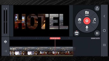 Add video background to Text in Kinemaster App video editor