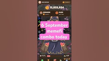 MemeFi Daily Combo for all level || 6 September 2024 MemeFi Secret Tap Combo to earn 4,000,000 coins