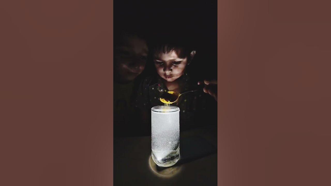 Viral Haldi Water Magic | Turmeric Glowing Trend🌟 – home science experiment #viral #shorts #haldi🪄📈