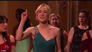 Saoirse Ronan debuts catchy song about how to pronounce her name on SNL... as countrymen U2