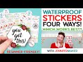 How to Make Waterproof Stickers on Cricut with Four Methods | Beginner-Friendly Tutorial