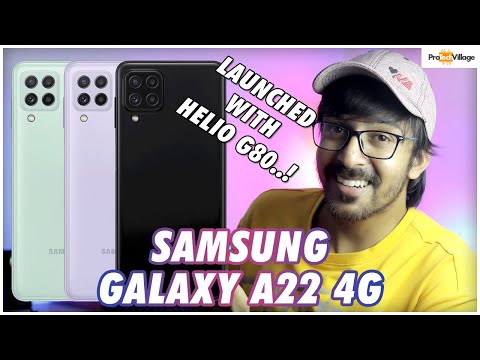 Samsung Galaxy A22 4G | Launched with Mediatek Helio G80..! [HINDI]