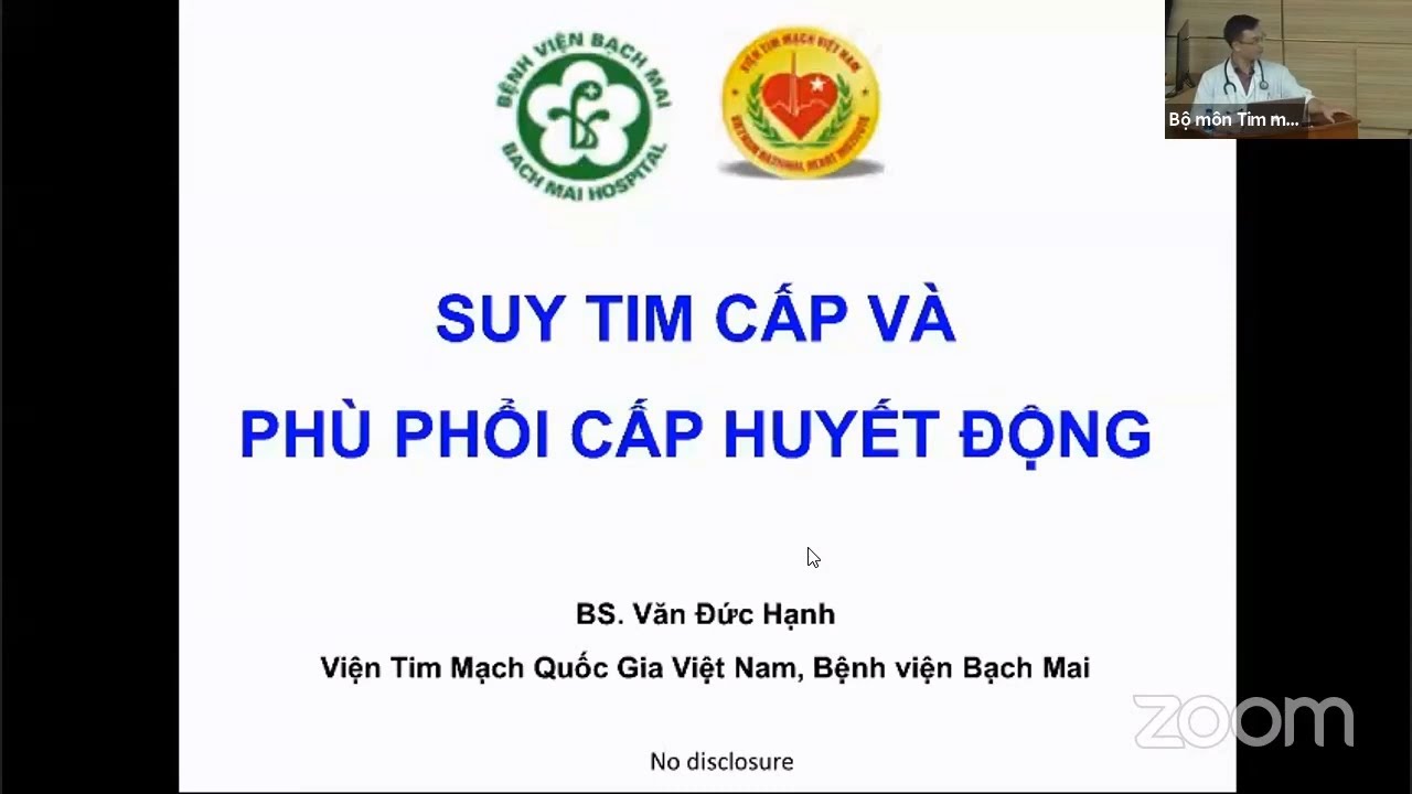 Suy tim cấp và phù phổi cấp huyết động | CẤP CỨU TIM MẠCH (buổi 2)