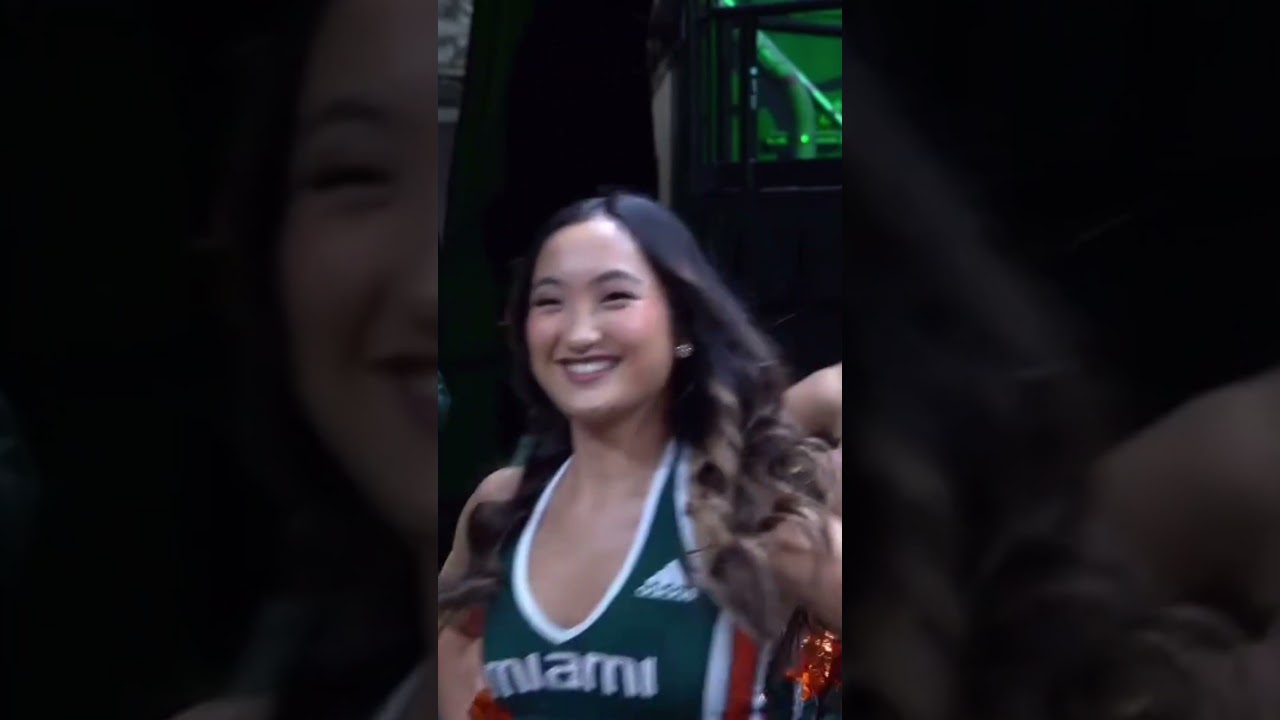 ▶️ Hurricanes Dance Team Fire 🧡💚 University of Miami ACC College Basketball