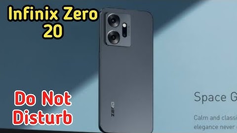How To Enable Do Not Disturb Setting In Infinix Zero 20 , Dnd Setting Kaise Enable Kare