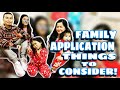 FAMILY APPLICATION: THINGS TO CONSIDER | Buhay Canada