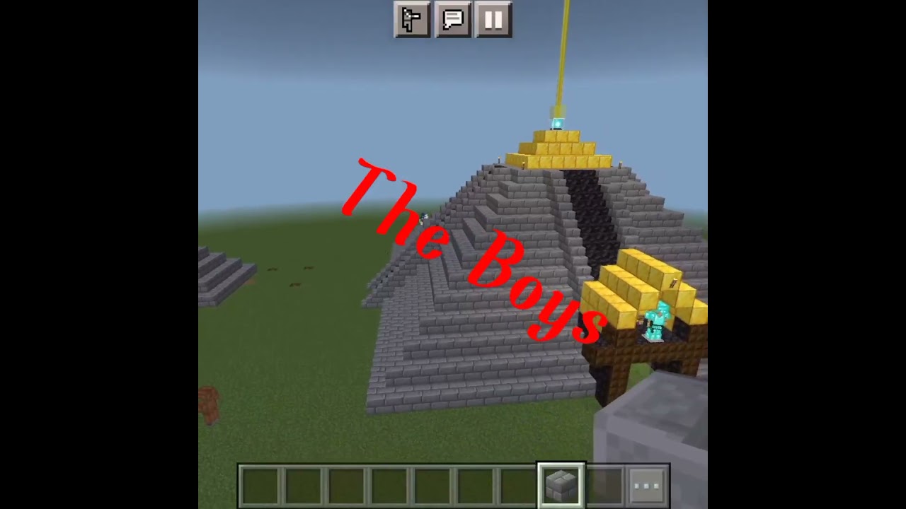 girls vs the boys meme Minecraft pyramid building 