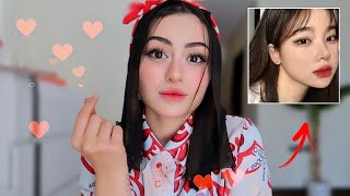 حولت نفسي الى كورية!!💄😍 النتيجة🤩