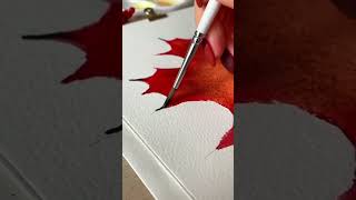 Realistic fall Maple Leaf by Illustrator 🍁🍁 The choice is made  watercolorists