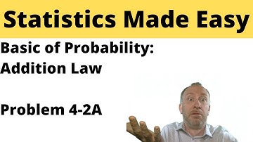 Statistics - Module 4 - Addition Law - Problem 4-2A
